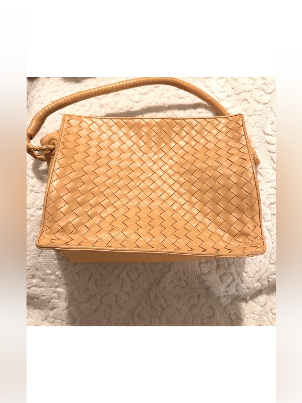 Bottega Veneta | Handbag | Vintage Intrecciato Leather Shoulder Bag Yellow - Picture 14 of 15